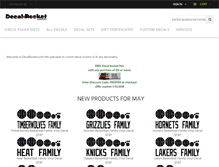 Tablet Screenshot of decalrocket.com